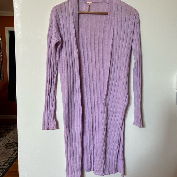 Free People Lavender Side Split Robe Bin C - Picture 1 of 4